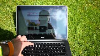 Dell XPS 14 Display Test im Freien DE [upl. by Ahsahs]