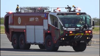 Hawaii Federal Fire Dept Hickam Air Force Base ARFF 171 Responding [upl. by Jorge]