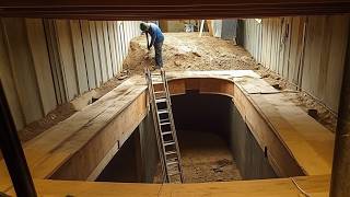 Men Build Secret 2Room BUNKER Under a House  Start to Finish by DashingAxe [upl. by Anselm]