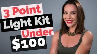 3 Point Video Lighting Kit Under 100 Cheap LED Video Lights [upl. by Nnyled]