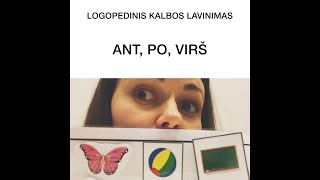 LOGOPEDINIS KALBOS LAVINIMAS ANT PO VIRŠ [upl. by Adelaja752]