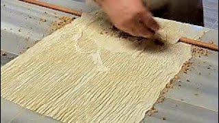 Baklava Nasıl Yapılır  El Açması Baklava Tarifi  Turkish Baklava Making [upl. by Doy476]