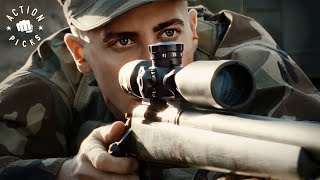 Intense Sniper Training Jamie Foxx Jake Gyllenhaal  Jarhead [upl. by Einohpets]