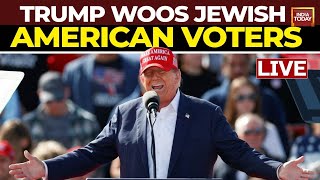 Trump Speech LIVE Donald Trump Woos Jewish Voters In IsraeliAmerican Summit  US Election News [upl. by Neral]