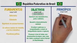 Direito Constitucional para Iniciantes PRINCÍPIOS FUNDAMENTAIS DA CONSTITUIÇÃO  Parte III [upl. by Dubois]