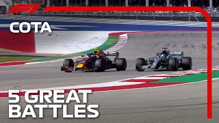 Five Unbelievable Battles at the United States Grand Prix [upl. by Mrots]