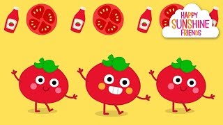 Vegetable Song for Kids  Tomato Potato Color Song [upl. by Odiug]