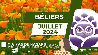 ♈️ BÉLIER • Juillet 2024 • Y a pas de hasard • Le taroscope mensuel [upl. by Sandler]