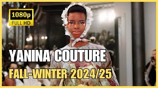 Défilé YANINA Couture ✨  AutomneHiver 20242025  Paris Fashion Week 🍂 [upl. by Lyndes]