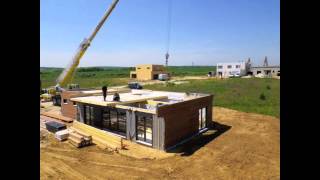 Le montage dune maison ossature bois booa à 2 étages [upl. by Anana]