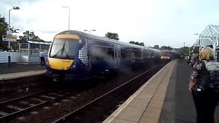 Trains at Kirkcaldy station 12918 [upl. by Enitsua892]