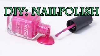 DIY NAILPOLISH  NAGELLACK SELBER MACHEN [upl. by Alison555]