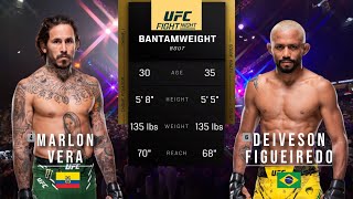 MARLON VERA VS DEIVESON FIGUEIREDO FULL FIGHT UFC ABU DHABI [upl. by Aedni]