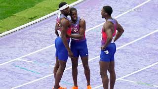 US disqualified from mens 4x100 relay as Canada takes gold [upl. by Concha920]