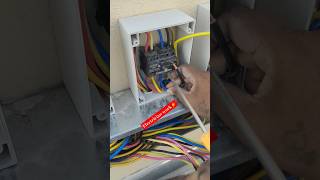 Electrician work⚡Ac out door insulator wire conection electricpower elctrician electrician [upl. by Grata]