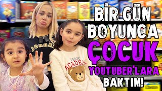 2 ÇOCUK YOUTUBERA BAKARAK BİR GÜN GEÇİRMEK  Delirdim OykuKarta elifsinemtv [upl. by Selemas]