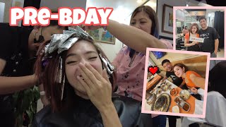 BIRTHDAY HAIR COLOR  SAMGYUP DATE WITH DODONG ✨️🤙 [upl. by Grethel]