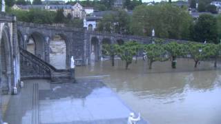 Reportage  Inondation du Sanctuaire de Lourdes  soir du 18 juin 2013 [upl. by Adnam]