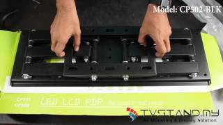 Unboxing  Fullmotion Double Arm TV Bracket Upto 32quot 70quot  CP502BLK [upl. by Ahsram]