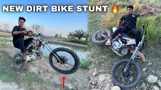 Faisal ka New Dirt Bike Stunt 🔥 Gir Gaya Bike se 😂 Stunt Gone Wrong 😡 [upl. by Mitzl]