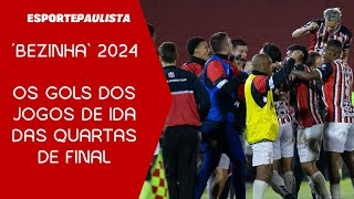 Gols da 1ª rodada das quartas da Bezinha do Paulistão » PTA x1 FLG  COL 3x1 TUP  SCL 0x1 ARC [upl. by Ennairej]