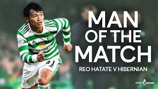 Reo Hatates Celtic Debut vs Hibernian  Every Touch  cinch Premiership [upl. by Arimay]