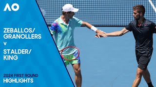 GranollersZeballos v KingStalder Highlights Australian Open 2024 First Round [upl. by Kettie376]