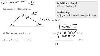 Matematik 1 Definitionsmängd och värdemängd [upl. by Malissia]