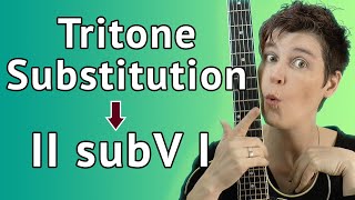 Tritone Substitution Guitar Lesson  II subV I Licks  Theory [upl. by Karleen]