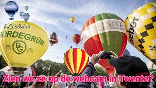 Twente Ballooning Live Webcam Vanuit Almelo dag 2 [upl. by Okomot]