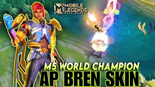 NEW BRODY M5 SKIN GAMEPLAY  BRODY quotAP BRENquot M5 CHAMPIONSHIP SKIN MLBB NEW SKIN  MLBB SKINGAMEPLAY [upl. by Starla711]