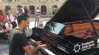 Nuvole Bianche Ludovico Einaudi Piano Cover by Rafael Montalvo Pianos en la calle Toledo 2017 [upl. by Eatnwahs398]