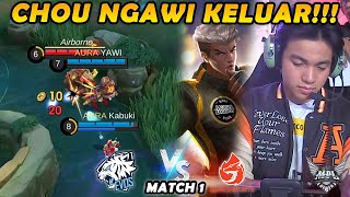 AKHIRNYA YAWI NGELUARIN CHOU M4 MATCH PENUH DENGAN PLAY AURA  AURA VS EVOS MATCH 1 [upl. by Nahgaem]