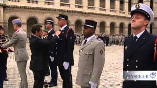 Cérémonie de prise darmes de printemps aux Invalides [upl. by Truman]