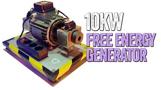 10KW Free Power Generator With Microwave Parts  Liberty Engine 30  100 REAL [upl. by Kokaras]