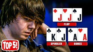 Top 5 Most EPIC Poker Hands You Must Have Seen ♠️ PokerStars [upl. by Anaahs]