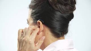 How to place the Oticon hearing aid with LiteTip on the ear [upl. by Anirba860]