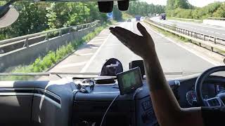 POV Truck Driving UK Canterbury to Clacket Lane services M25 [upl. by Une]