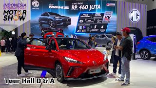 Tour IIMS 2024 Hall D dan A untuk Pameran Mobil Listrik Hybrid Bensin dan Diesel [upl. by Zeuqcaj]