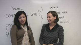 French for Beginners quotHow are youquot How to ask and how to answer [upl. by Lancaster]