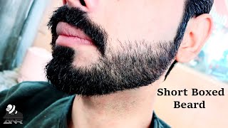 Short Boxed Beard  How To Trim Your Medium Beard 🔥✂️ [upl. by Star]