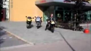 New Bike Crash in Parking Lot FAIL [upl. by Amaras553]