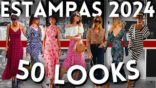 🔴ESTAMPAS 2024  50 LOOKS COM 11 ESTAMPAS QUE ESTÃO NA MODA PRIMAVERA VERÃO 2023  2024  Maga Moda [upl. by Kaehpos915]