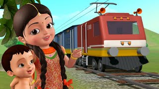 Chuk Chuk Rail Gadi  Train Song  Hindi Rhymes for Children  Infobells [upl. by Gibrian]