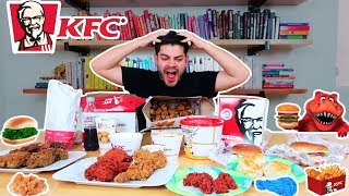 COMPRE TOOOODO el menú de KFC [upl. by Nerro158]