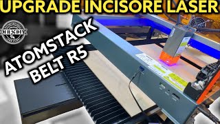 Atomstack R5 belt la base scorrevole 800 X 400 per incisore laser taglio laser box B3 swiitol e24 [upl. by Aidnyc]