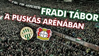 FRADI TÁBOR a Puskás Arénában  Ferencvárosi TC  Bayer 04 Leverkusen [upl. by Zeke]