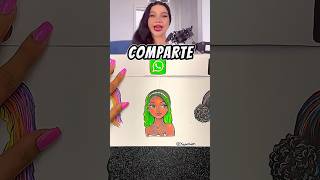 Cuál es tu CABELLO FAVORITO 🥰👩🏻 shorts arte drawing viralshorts hair [upl. by Ecilahc]