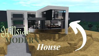 Bloxburg  Hillside Luxury Modern House  Tour [upl. by Porter72]