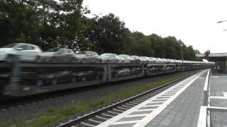 BR 1852 mit Gefco Autozug nach Frankreich fuhr durch Bad Oeynhausen [upl. by Randell]